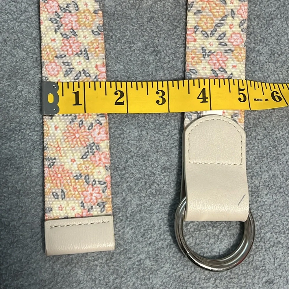 Cottagecore Floral Belt Womens Large Canvas Coquette Country